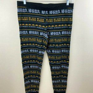My Hero Academia L Black Soft Pajama Lounge Pants Anime Womens Funimation